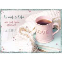 Ab auf's Sofa - in touch postcard