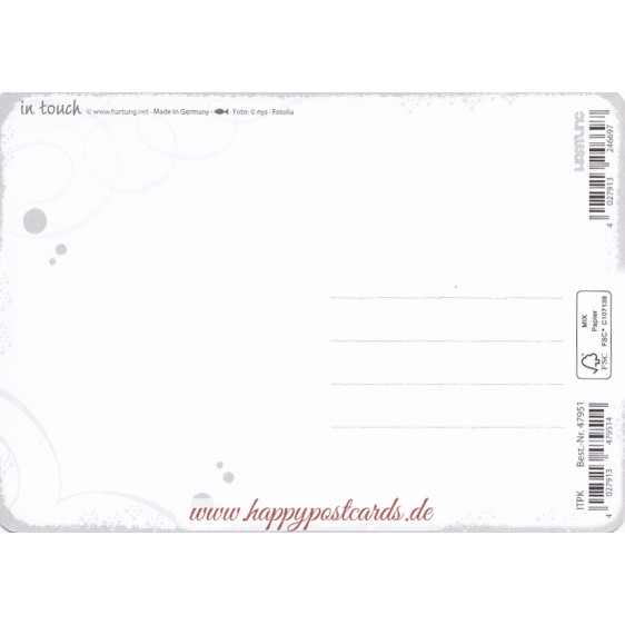 Ab auf's Sofa - in touch postcard