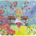 Woman reading a book - Kristiana Heinemann Postcard