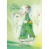 Zum Geburtstag - Frau malt Blumen - Kristiana Heinemann - Postkarte