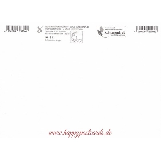 Daumen hoch - Bär - Gisela Herberger - Postkarte
