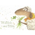 Viel Glück und Erfolg - Sheep - Gisela Herberger - Postcard