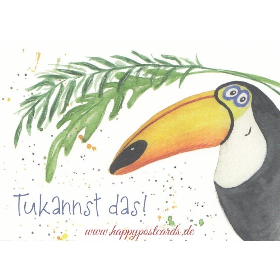 Tukannst das! - Toucan - Gisela Herberger - Postcard