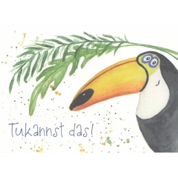 Tukannst das! - Tukan - Gisela Herberger - Postkarte