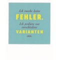 Ich mache keine Fehler - PolaCard