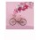 Fahrrad mit Blumenschweif - PolaCard