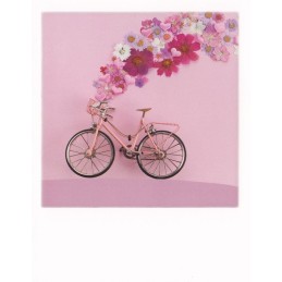 Bicycle with flowers - PolaCard