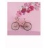 Fahrrad mit Blumenschweif - PolaCard