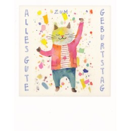 Alles Gute zum Geburtstag! - Katze - PolaCard
