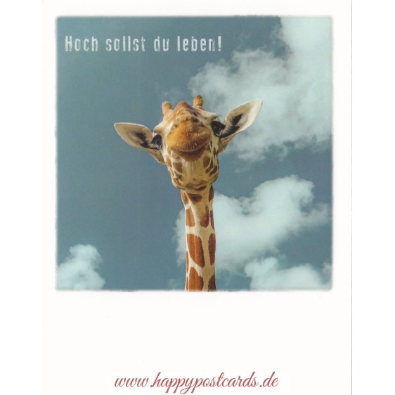 Hoch sollst Du leben! - Giraffe - PolaCard