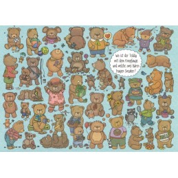 Wo ist der Teddy mit dem Knopfauge? - Charis Bartsch - Postcard