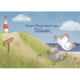 Unsere Berge nennt man Dünen. - Charis Bartsch - Postcard