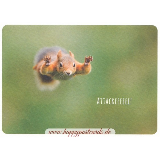 Attackeeeeee! - Postcard