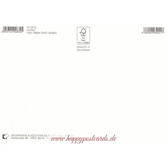 Freiheit - Postkarte