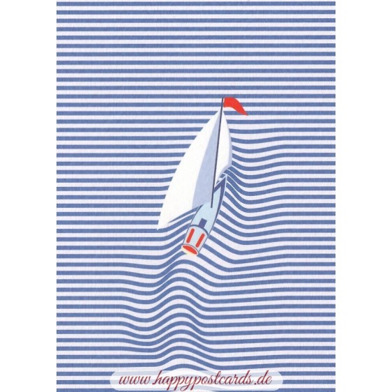 sailboat - Postcard