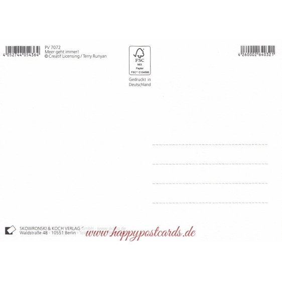 Meer geht immer - Postkarte