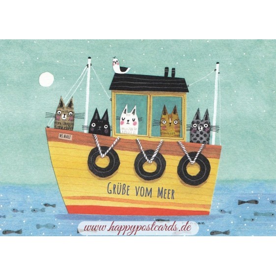 Grüße vom Meer - Postcard