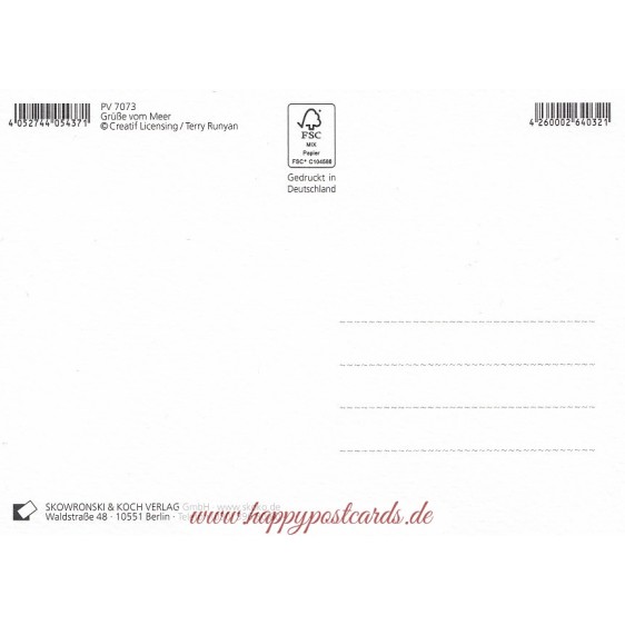 Grüße vom Meer - Postkarte