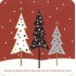Merry Christmas - Christmas trees - Christmas Postcard