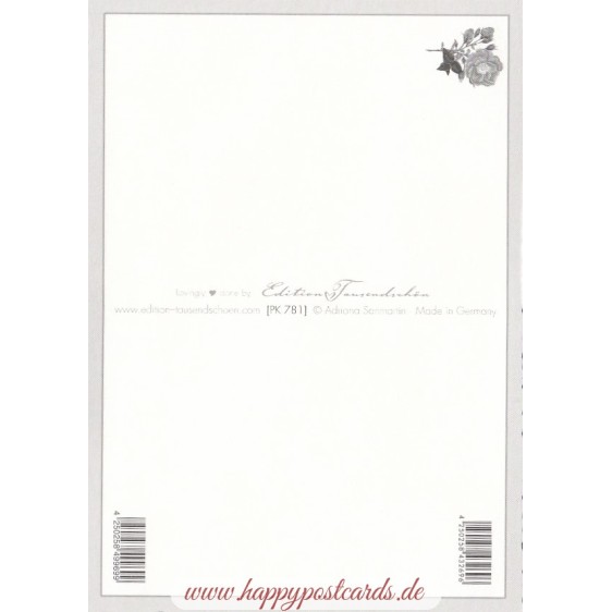 Vogel - Tausendschön - Postkarte