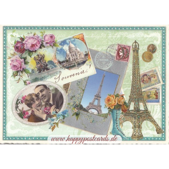 Paris - Souvenir - Tausendschön Postcard