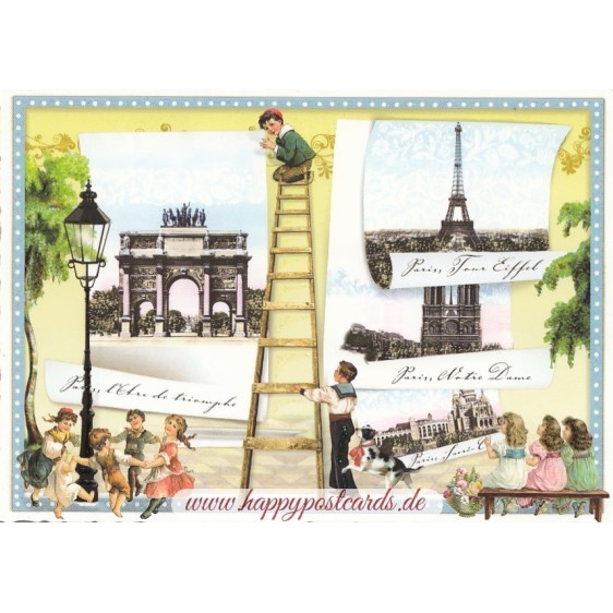 Paris - Multi - Tausendschön Postcard