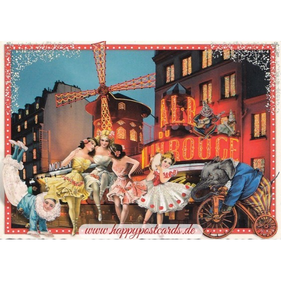 Paris - Moulin Rouge - Tausendschön - Postcard