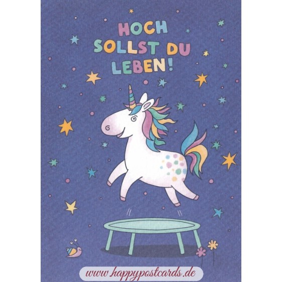 Hoch sollst Du leben! - Postkarte