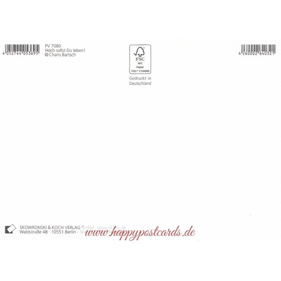 Hoch sollst Du leben! - Postcard