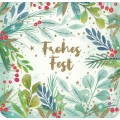 Frohes Fest - Zweige und Beeren - Weihnachtskarte