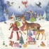 Weihnachtsfrau mit Rehen - Kristiana Heinemann - Weihnachtskarte