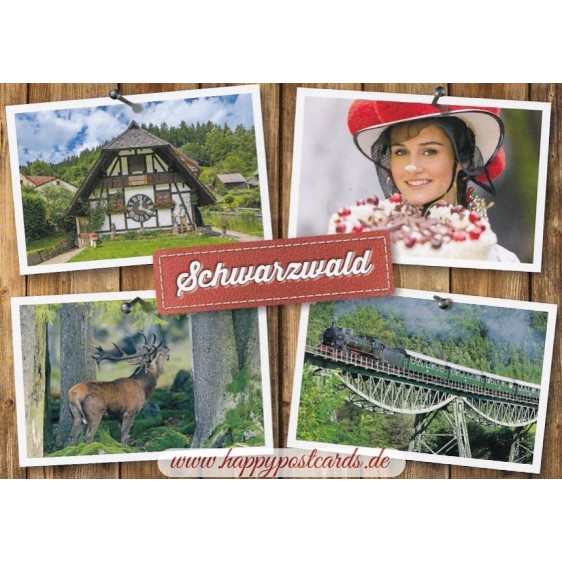 Black Forest Multi - Viewcard