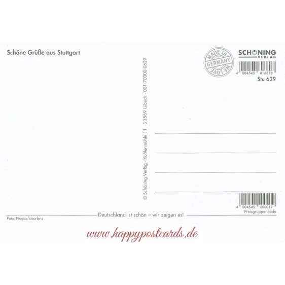Stuttgart - New Palace - Viewcard