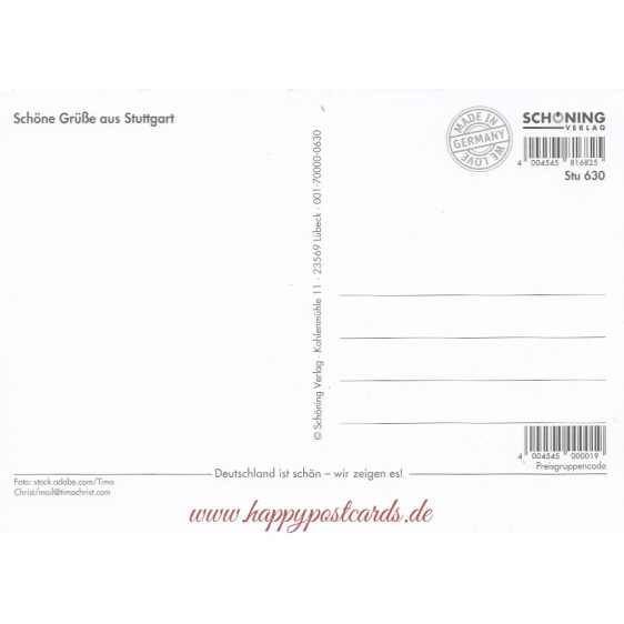 Stuttgart - Schlossplatz - Viewcard
