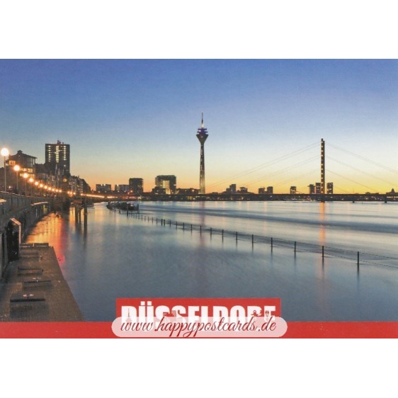 Duesseldorf - Rhine - Viewcard