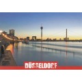 Duesseldorf - Rhine - Viewcard