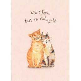 Wie schön, dass es dich gibt - Cats - Postcard