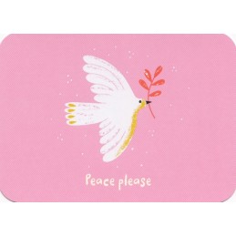 Peace please - Peace dove - Poppies Postcard