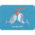 Love you, sehr! - Poppies Postcard