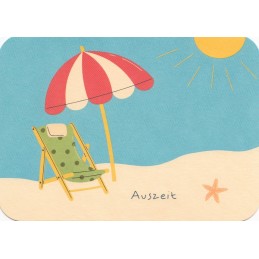 Auszeit - Relaxing chair - Poppies Postcard