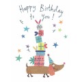 Happy Birthday to you! - Dog - Birthday Postcard