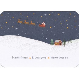 Sternenfunkeln - Lichterglanz - Weihnachtszeit - Poppies Postcard