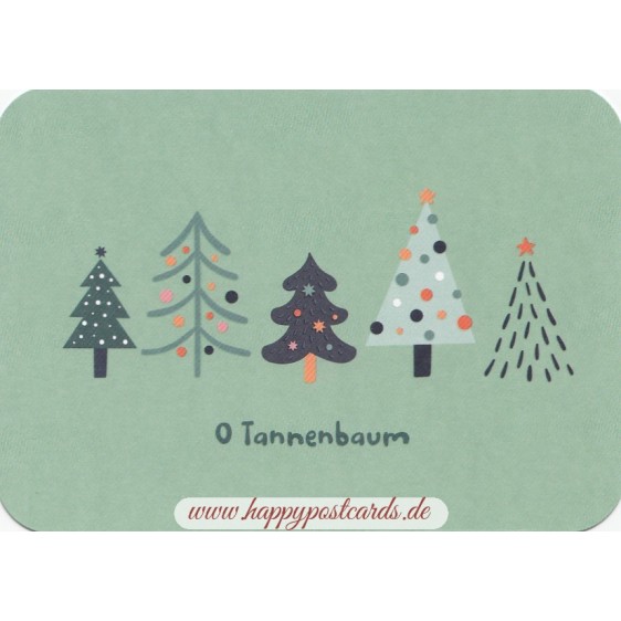 O Tannenbaum - Poppies Postkarte