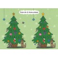 Finde die 11 Unterschiede - Weihnachtsbaum - Weihnachtskarte