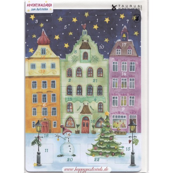 Christmas street - Advent calendar holder