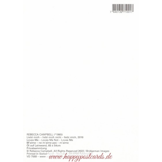 Liebt mich - liebt mich nicht - liebt mich - Postkarte