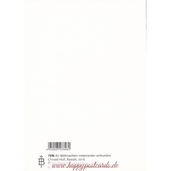 An Weihnachten miteinander verbunden - Weihnachtskarte