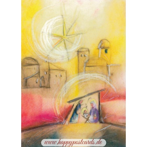 A light above Bethlehem - Christmas - Postcard