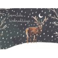Besinnliche Weihnachtstage - Deer - Christmas Postcard