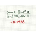 Christmas equation - Christmas Postcard